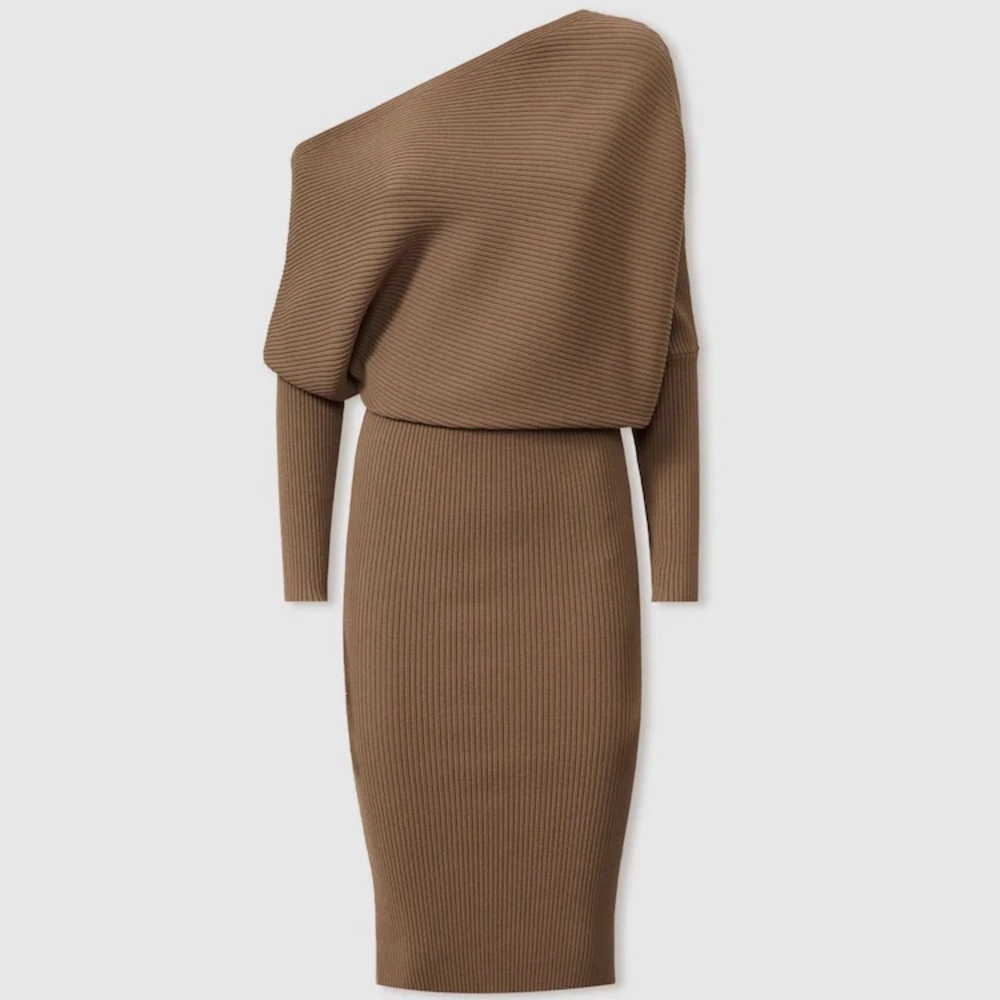 Reiss Lara Off-Shoulder Midi Dress